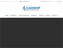 Tablet Screenshot of cadiship.com